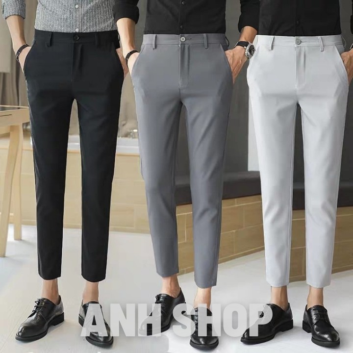 Quần tây nam vải co giãn ống côn ĐẲNG CẤP thời trang nam | BigBuy360 - bigbuy360.vn