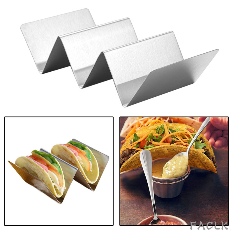 Giá Đỡ Taco Bằng Thép Không Gỉ Cho Lò Nướng Bánh Taco