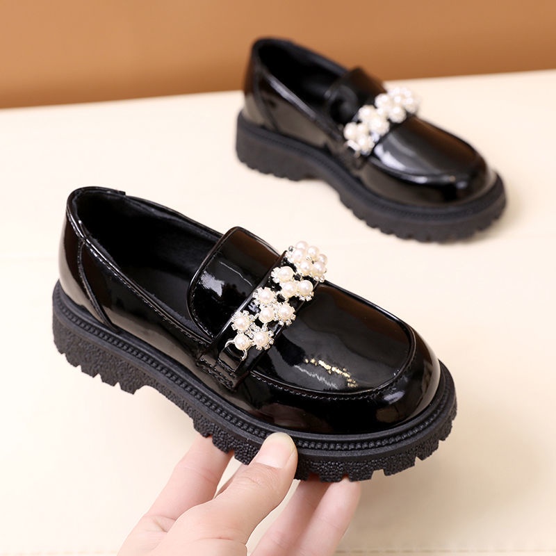 Giày Da Công Chúa Đế Mềm Đính Đá Phong Cách Phương Tây Dành Cho Bé Gái 2022