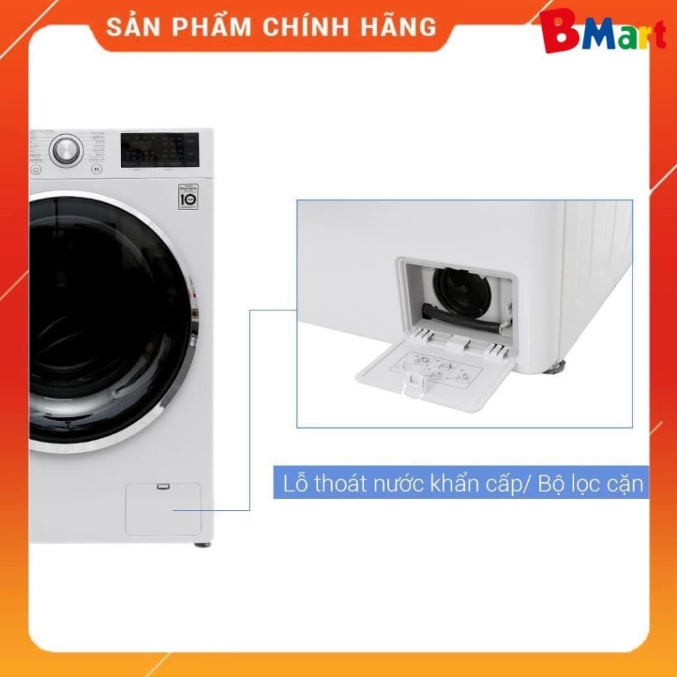 [ VẬN CHUYỂN MIỄN PHÍ KHU VỰC HÀ NỘI ] Máy giặt LG lồng ngang 9kg màu trắng FC1409S2W  - BM