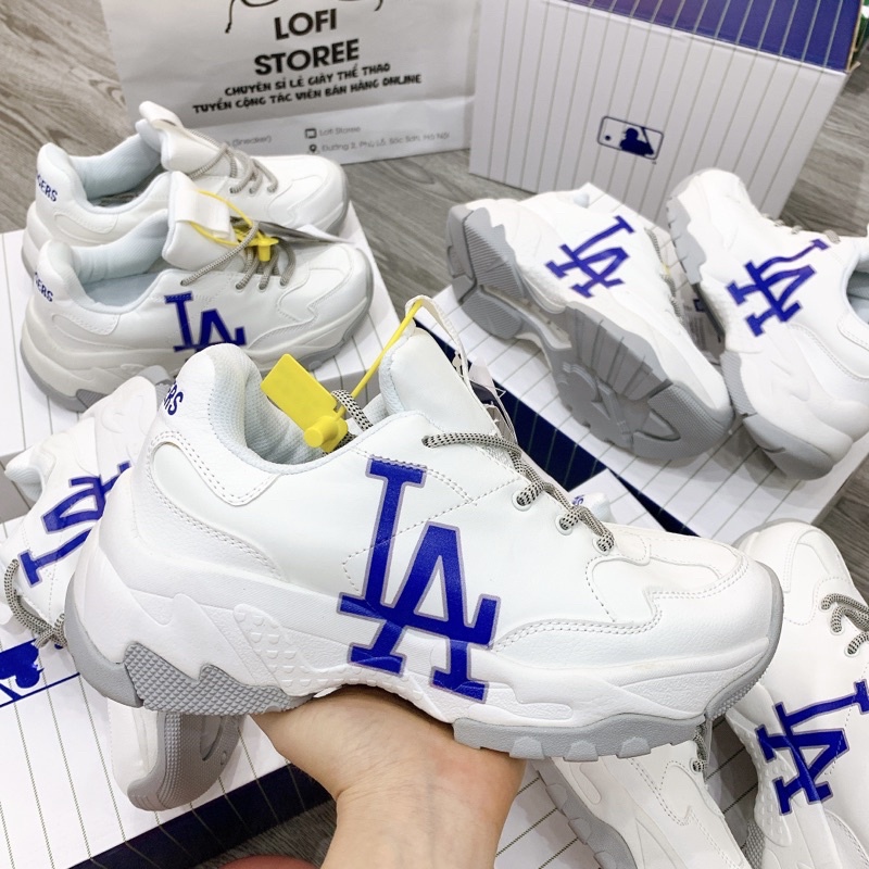 [FULL BOX - ẢNH THẬT] Giày M.L.B LA Hàng Cao Cấp Full box, túi giấy 𝐌𝐋𝐁 - Giày Thể Thao Nam Nữ Hot Trend Tăng Chiều Cao