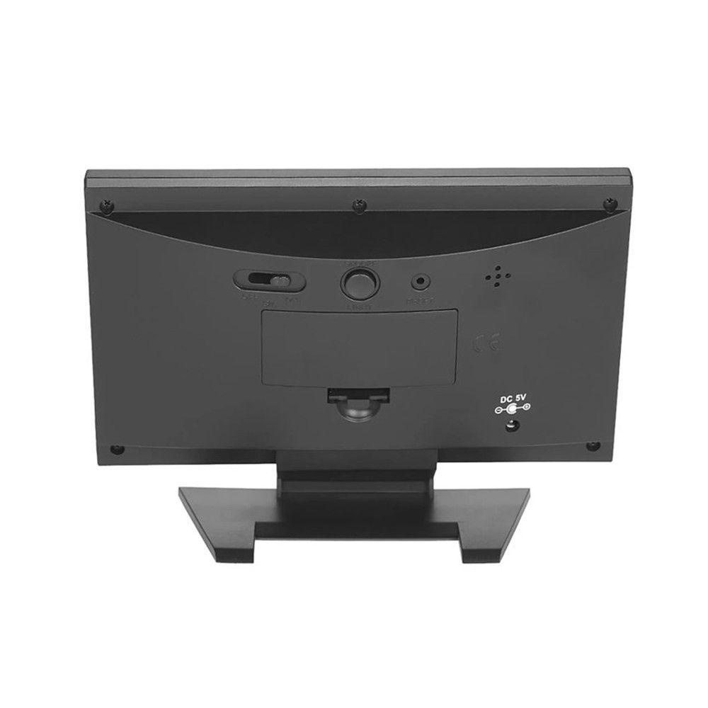 Đồng Hồ Báo Thức Điện Tử Màn Hình LCD Hiển Thị Lịch Thời Tiết
