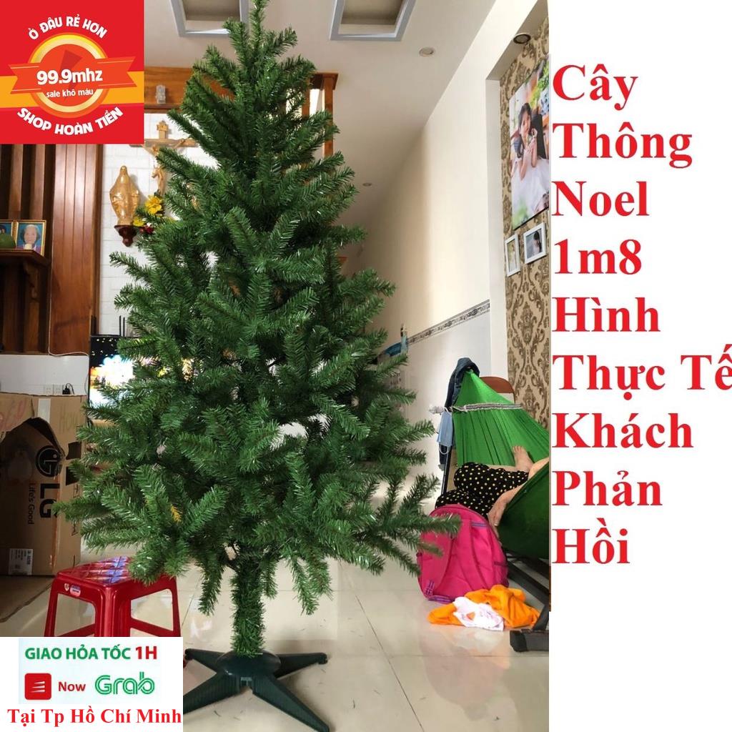 Cây Thông Noel 1m8 Trang Trí Giáng Sinh Tặng Kèm 3 Dây Kim Tuyến 1 Ngôi Sao Cây Thông Hàng Cao Cấp Lá Dầy Tán Rộng