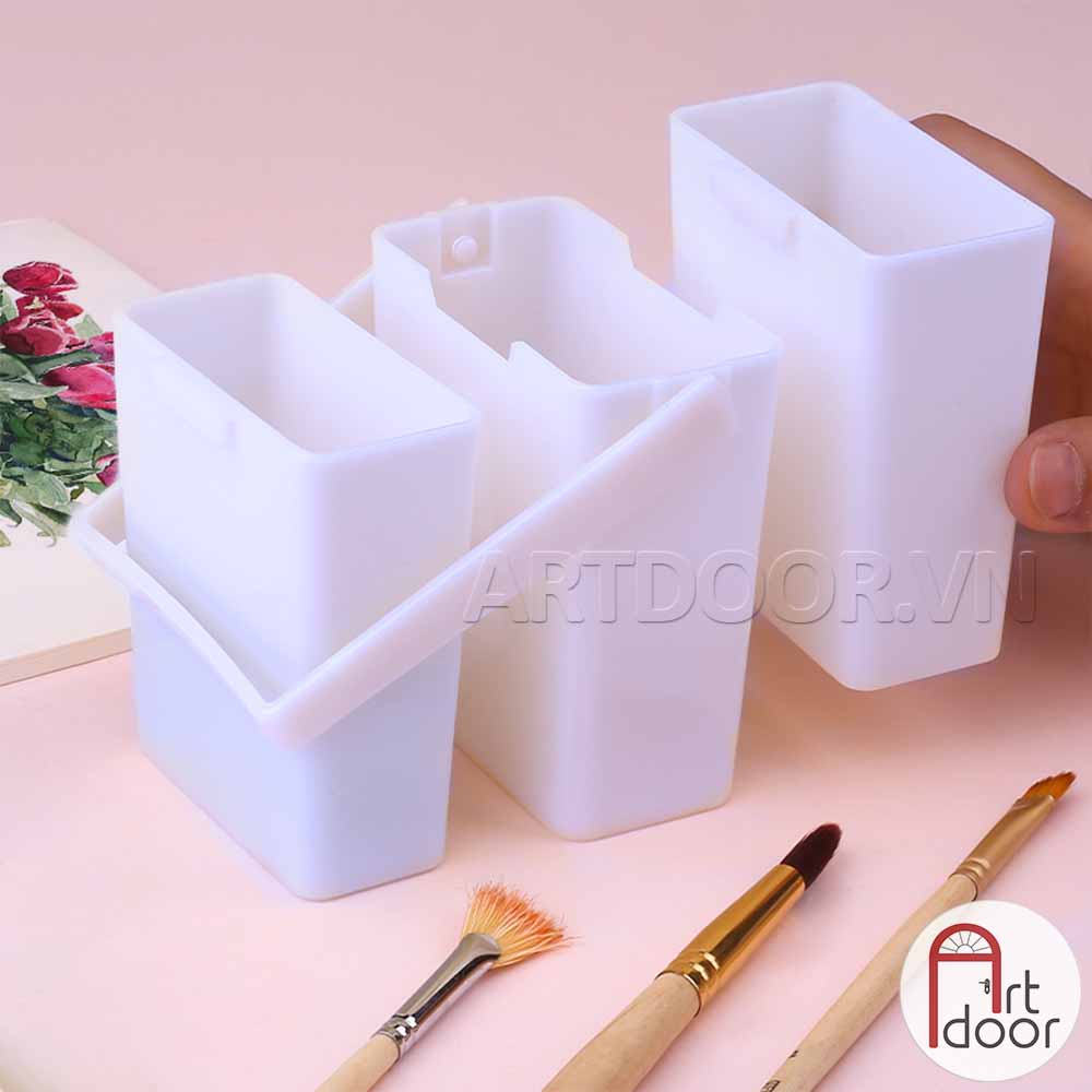 [ARTDOOR] Khay Xô rửa cọ HOLBEIN Mini gấp gọn (3 ngăn)