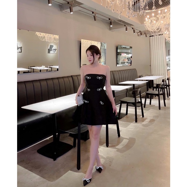 Váy đầm cup đính nơ dự tiệc sang chảnh Felicia