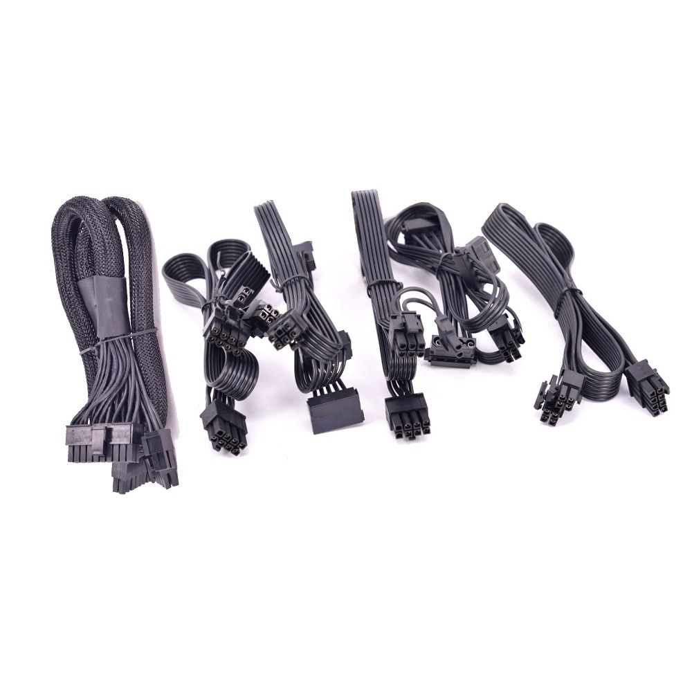 Cáp ngoại vi SATA Molex PCI-e 8 Pin 6 + 2Pin CPU 4 + 4P ATX 24 Pin 20 + 4Pin cho CORSAIR HX1200i HX1