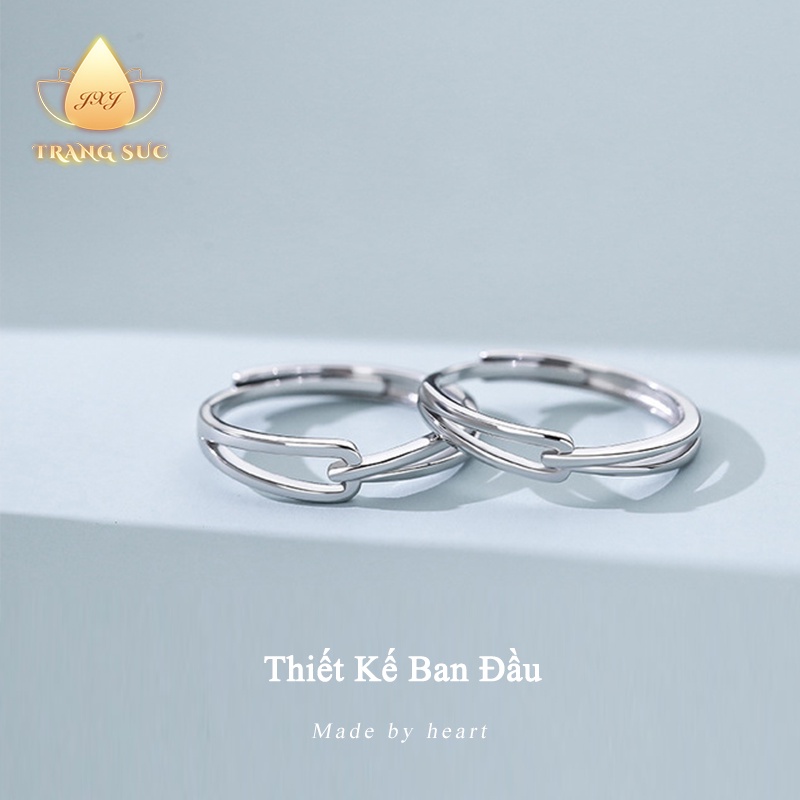 🔥🔥Nhẫn Đôi Nam nữ Hiếm khi thấy Sáng tạo Thiết kế ban đầu Làm bằng tay Quà ngày lễ tình nhân Thời trang NH-135