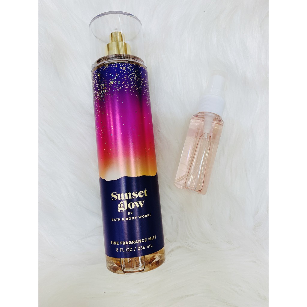 (33ML)XỊT THƠM SUNSET GLOW BATH AND BODYWORKS