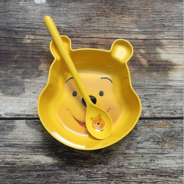 Combo Chén Bát CốcThìa Ăn Dặm Hình Gấu Pooh Thái Lan