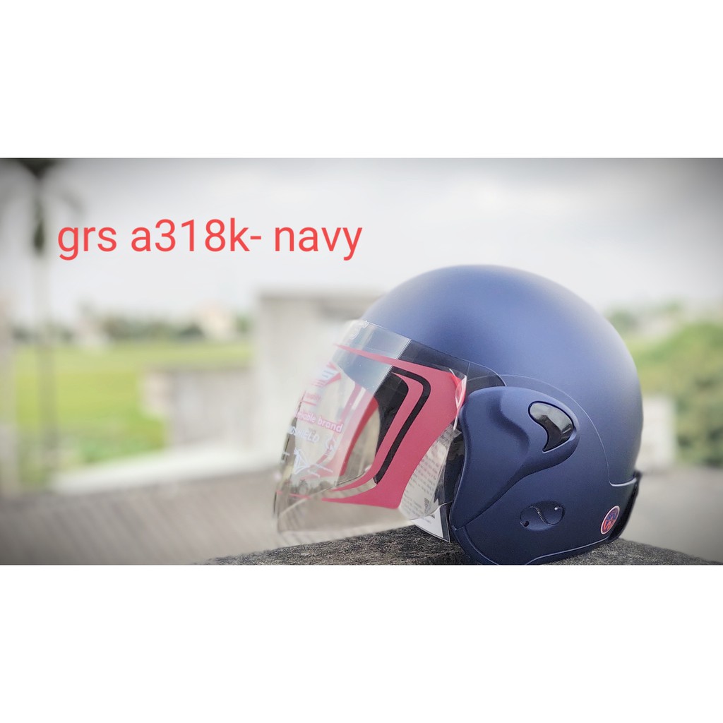 MŨ 3/4 ĐẦU GRS A318K CAO CẤP CHÍNH HÃNG