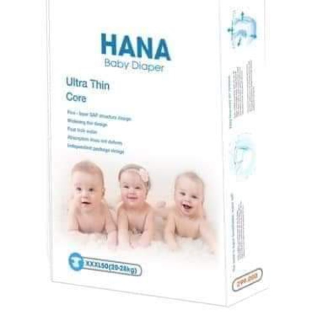 Combo 50 bỉm quần Hana M/L/XL/XXL