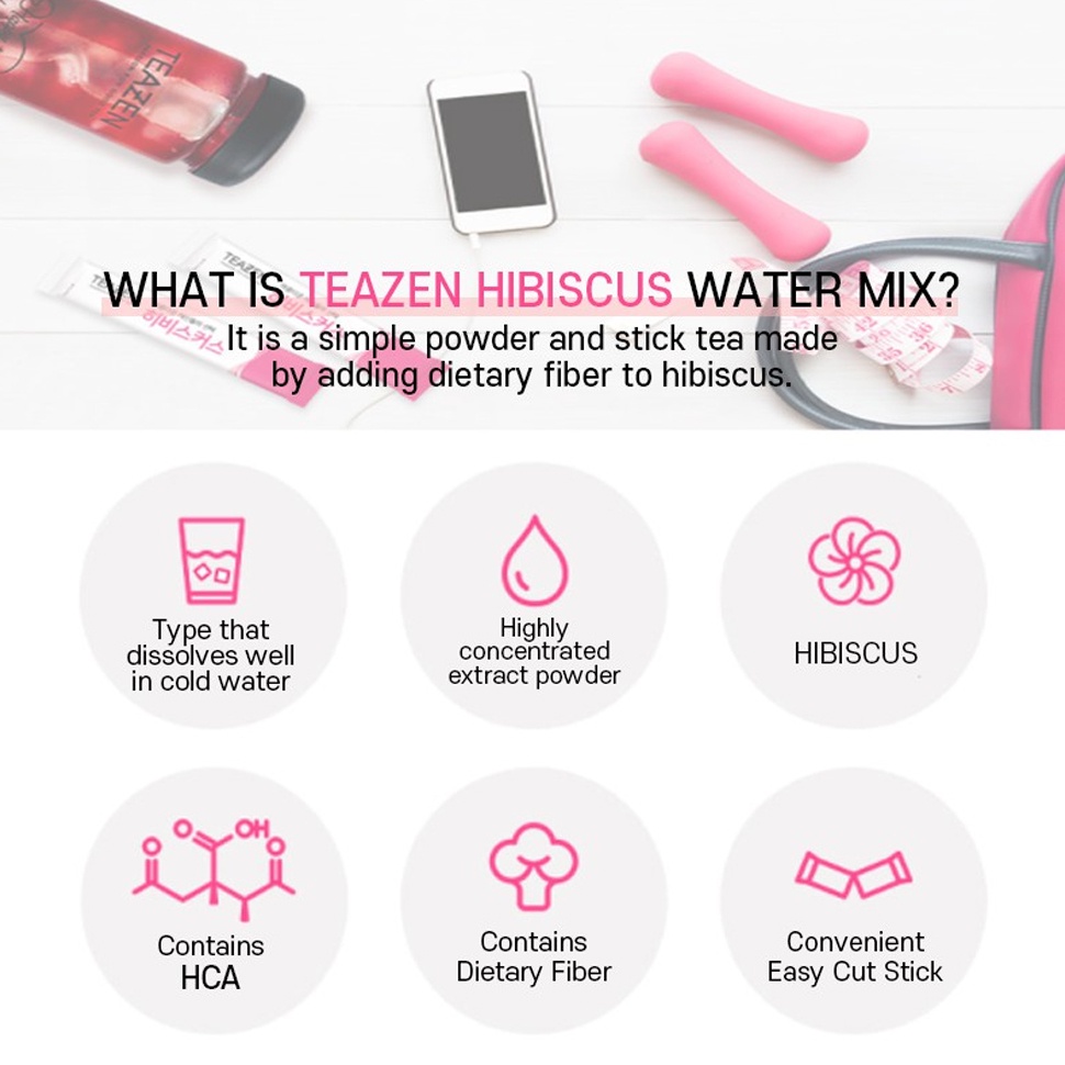 Zen Bộ 10 Que Và 20 / 30 Que Bột Nước kombucha Bưởi Pha Chế Thảo Mộc Hàn Quốc