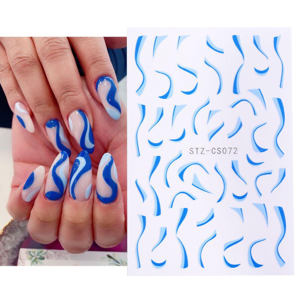 Miếng Dán Trang Trí Móng Tay Họa Tiết Trừu Tượng Độc Đáo