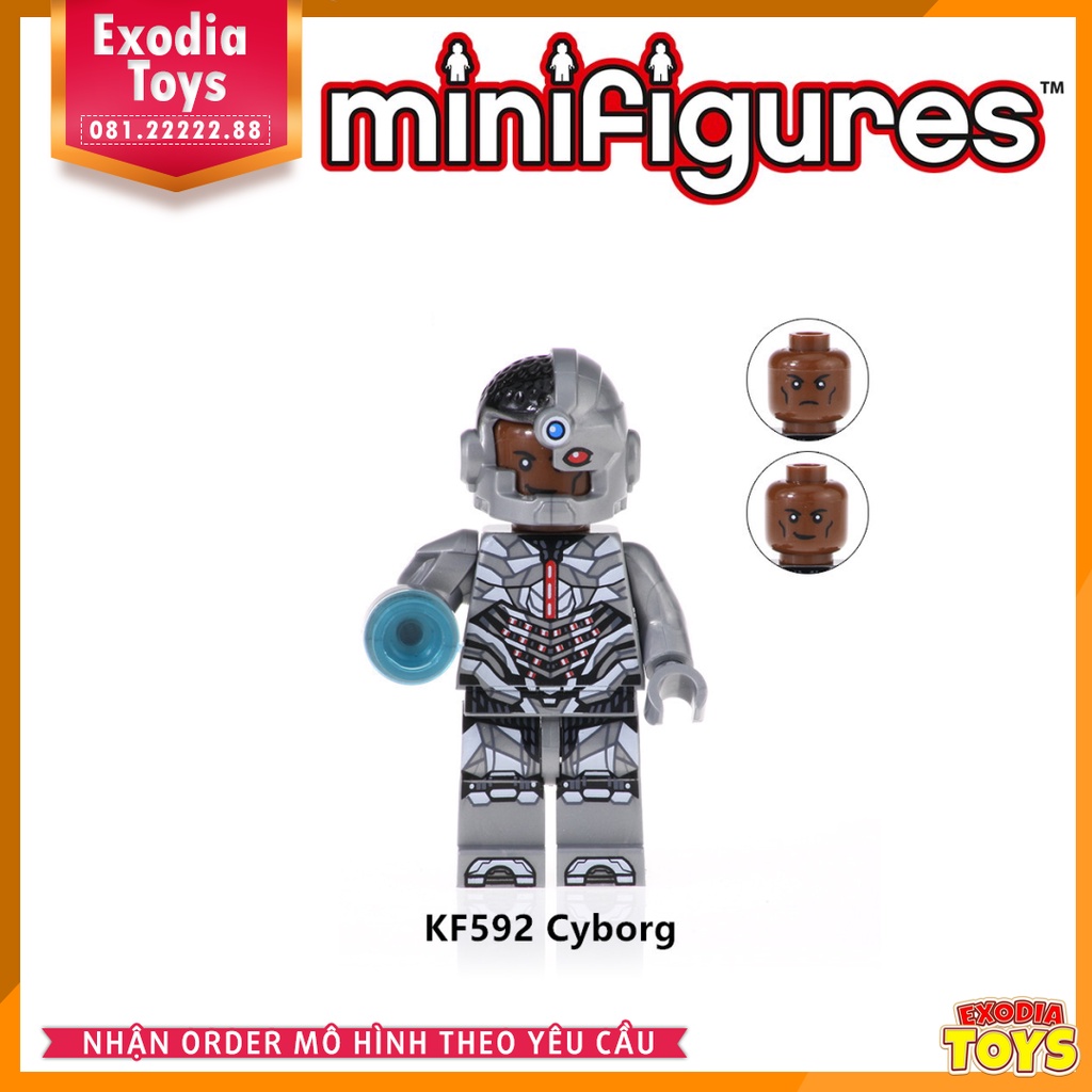 Xếp hình minifigure nhân vật siêu anh hùng Teen Titans - Đồ chơi lắp ghép sáng tạo - KF6049