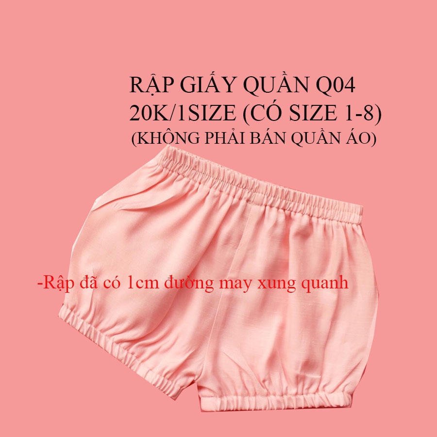 RẬP GIẤY ĐỒ BỘ BÉ GÁI Q05