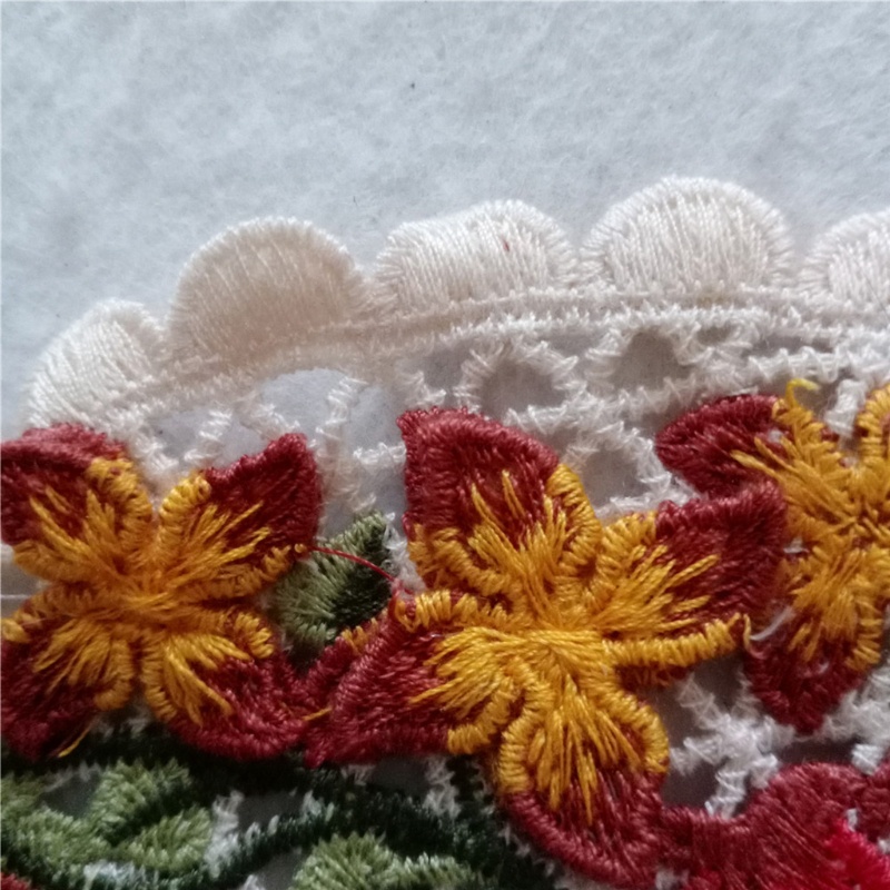 Cổ Áo Giả Thêu Ren Hoa Nhiều Màu Sắc Dùng Trang Trí Đầm Cô Dâu Diy