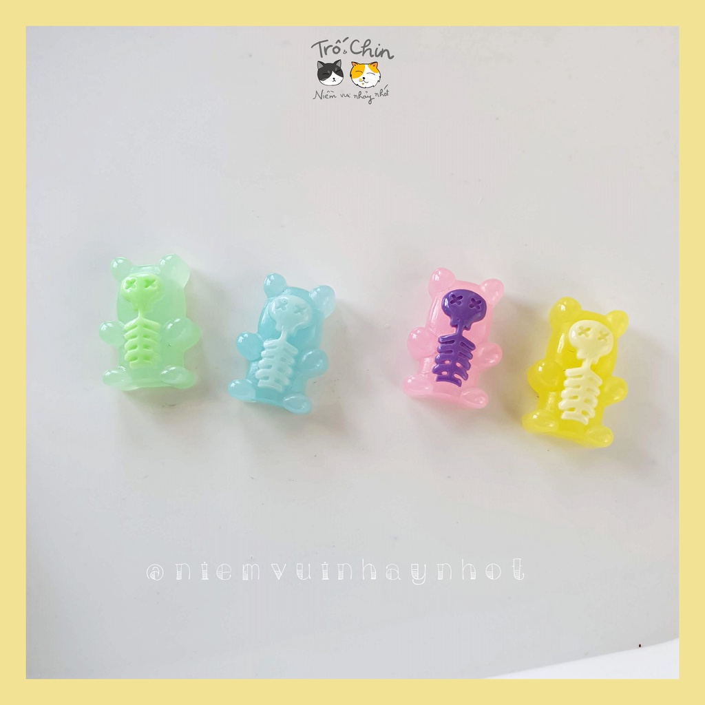 Charm Gấu Dễ sợ (Gấu Halloween) phụ kiện độc đáo 16*12mm