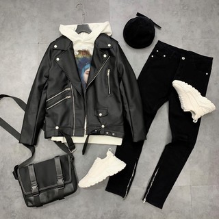 😈Được Kiểm Hàng Trước💖 Áo khoác da Biker Cao cấp Nam Nữ😈HÀNG SIÊU CẤP😈