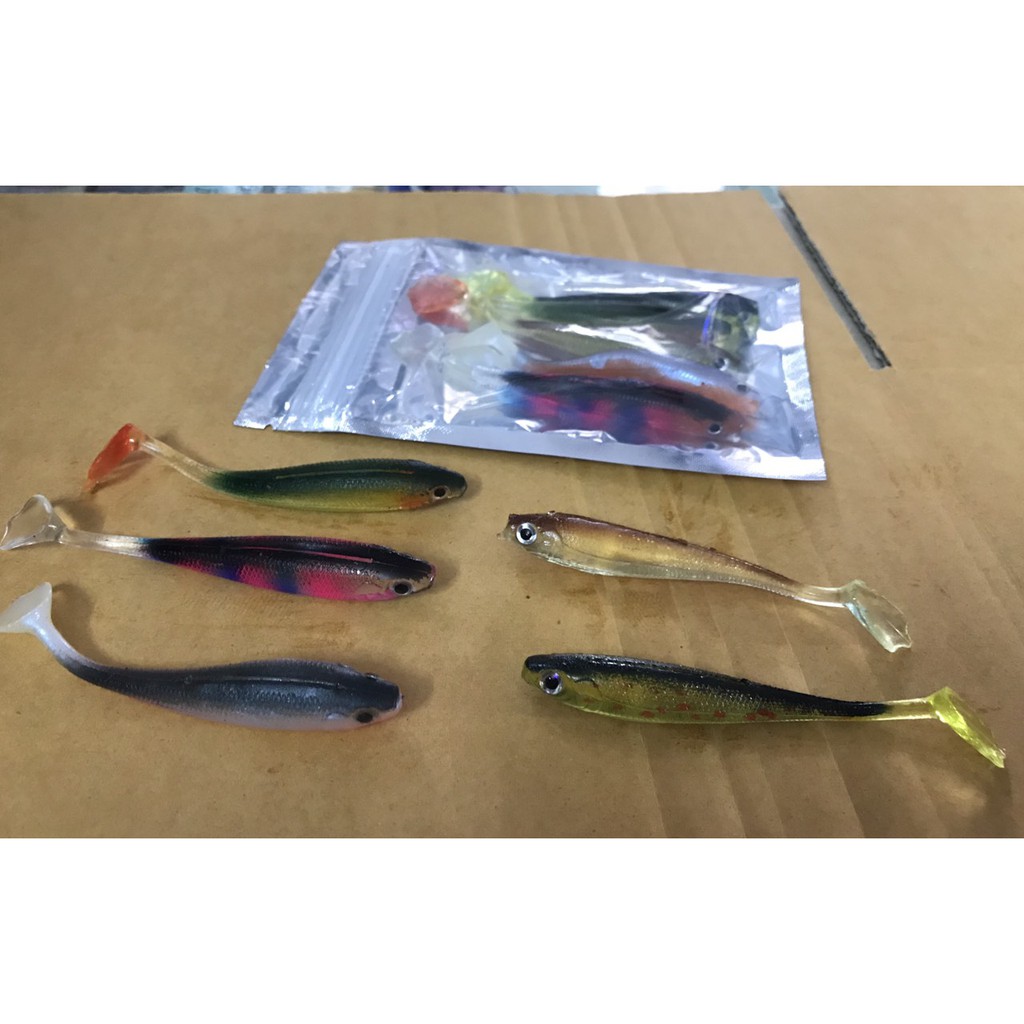 MỒI CÂU CÁ MỀM ( 1 BỊT 5 CON )