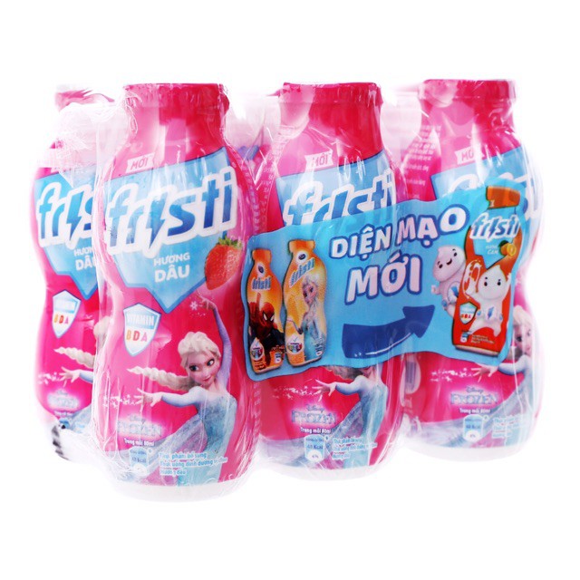 [VỈ 6 LỌ] Sữa Fristi Cam/Nho/Táo/Dâu vỉ x 80ml.