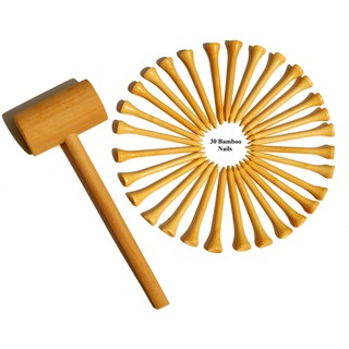 Búa và 30 đinh gỗ phát triển vận động tinh cho bé, món quà độc đáo dành cho con