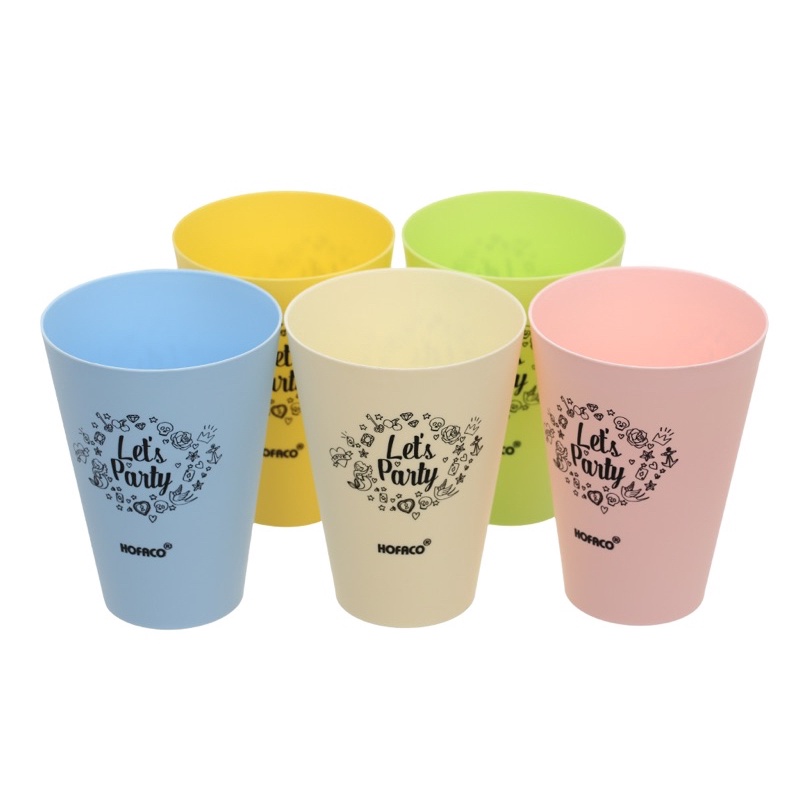 LY NHỰA UỐNG NƯỚC HOFACO CỐC UỐNG NƯỚC CA UỐNG NƯỚC ( Set 5 ly )