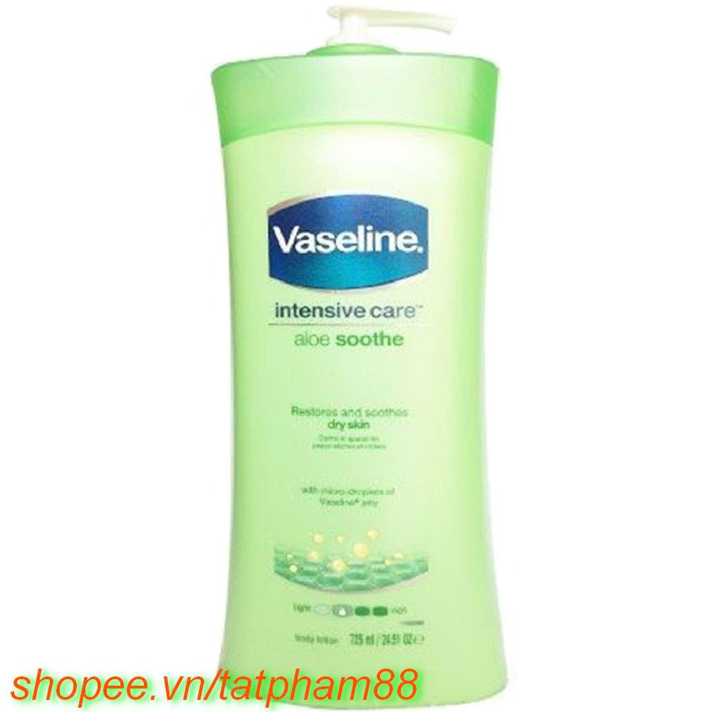 Sữa Dưỡng Thể Vaseline 725ml - Màu xanh 100% chính hãng