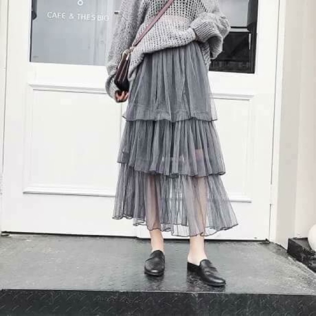 Chân váy ren tầng nội địa Thái (ảnh thật Vân mặc màu đen ở cuối nha) | BigBuy360 - bigbuy360.vn