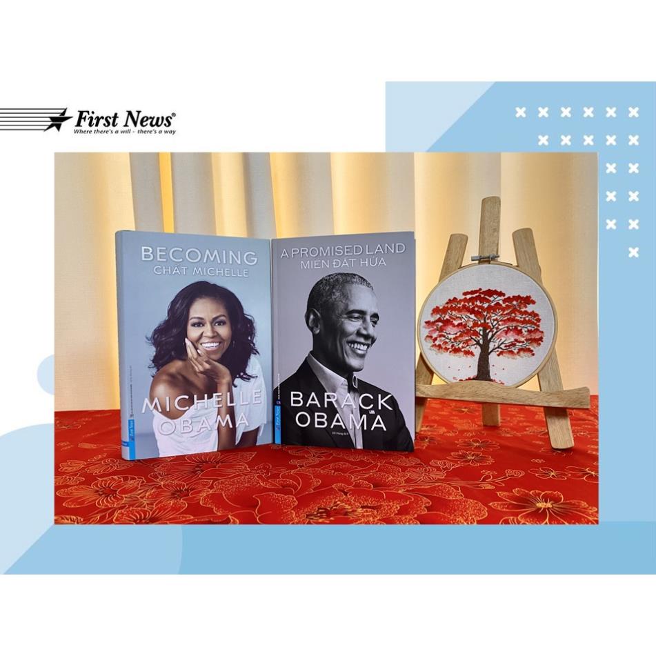 Sách - Combo Becoming (Chất Michelle) + A Promised Land (Miền Đất Hứa) - First News