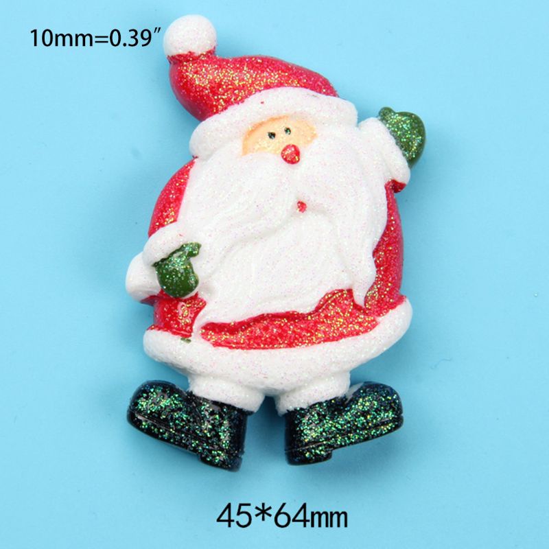 Miếng Dán Trang Trí Tủ Lạnh DIY Bằng Nhựa Resin Họa Tiết Giáng Sinh