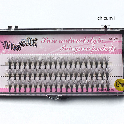 [Hàng mới về] Hộp 60 cụm lông mi giả nối dài trang điểm chuyên nghiệp chất lượng cao