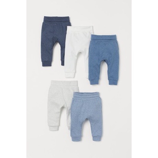 Set 5 quần cotton dài bé trai Hm auth