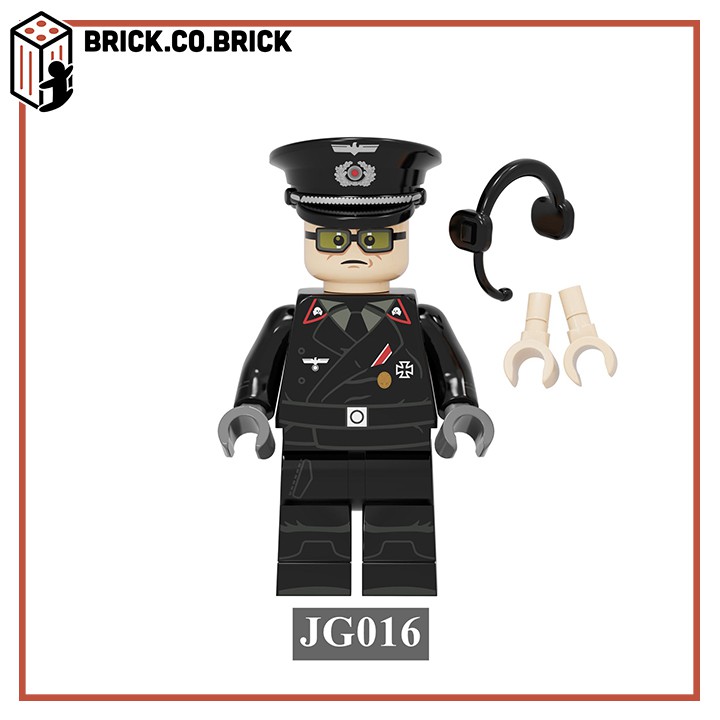 Lính Đức Mô Hình Đồ Chơi Lắp Ráp Non LEGO Lính Quân Đội Thế Chiến Minifigure Germany Soldier World War JG015-JG017