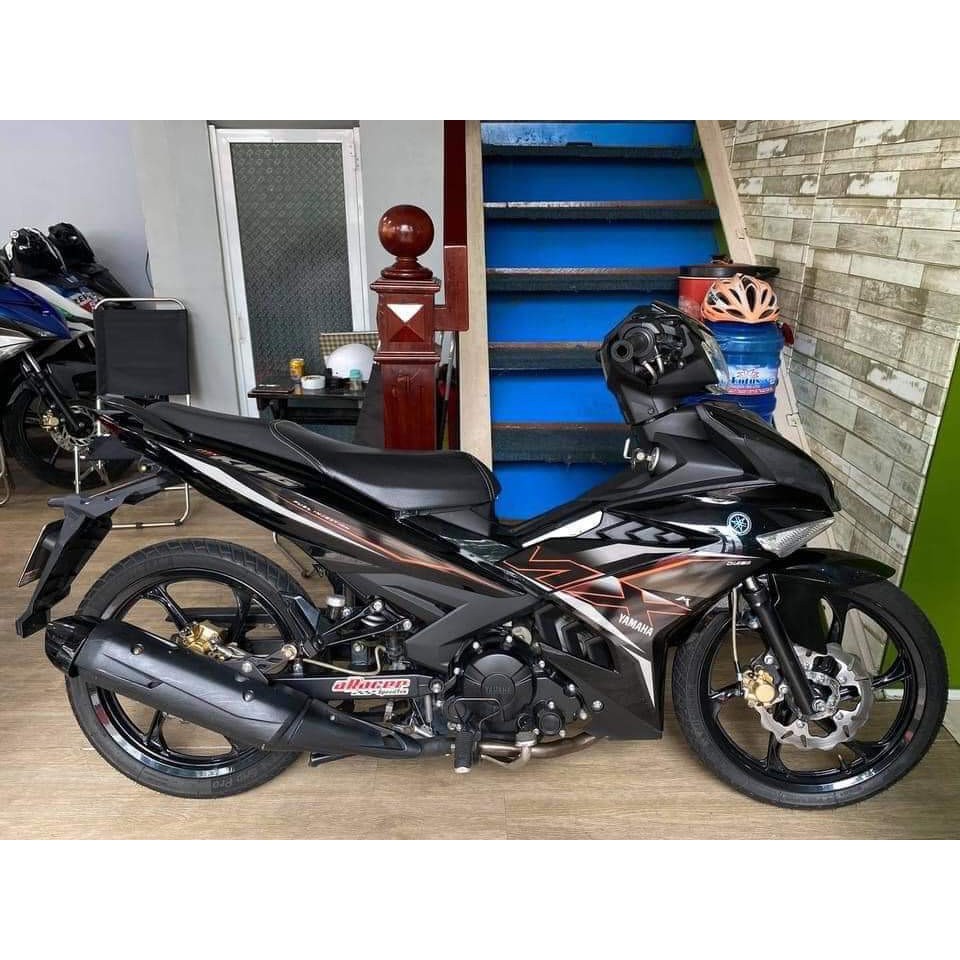 Tem Uv ép nhiệt Exciter 150 Mxking đen bóng 2019 ( dán xe đen )