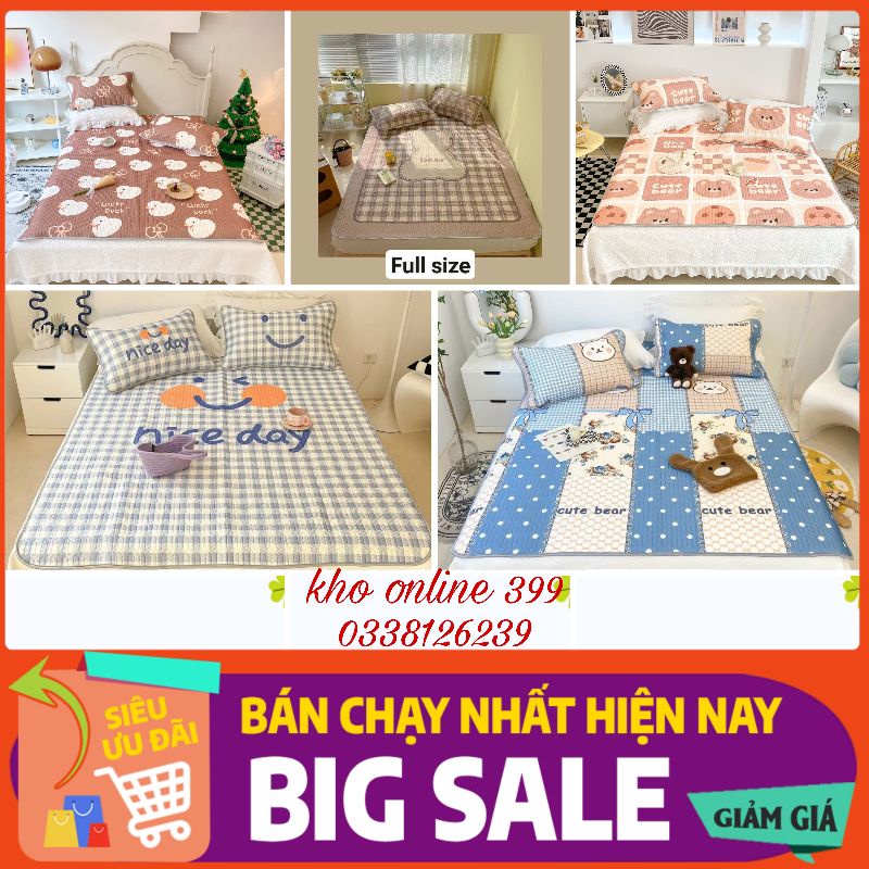 [GIÁ HỦY DIỆT] chiếu điều hòa cao su non 6D m6, m8, 2m2 hàng dày loại 1, chăn ga gối nệm, chiếu điều hòa