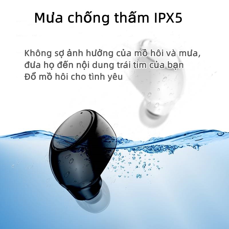 Tai nghe không dây X6 mini kết nối Bluetooth 5.0 có mic