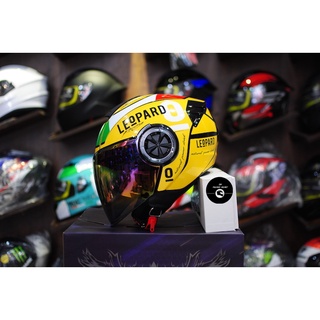 Mũ bảo hiểm 3/4 ROC 06 ( CHÍNH HÃNG) Leopard vàng