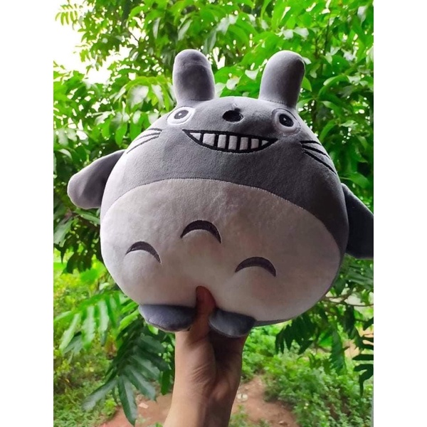 Gấu Bông Gối Ôm Totoro Đáng Yêu Ngộ Nghĩnh Vải Nhung Co Dãn 4 Chiều