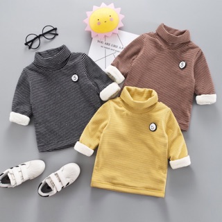 Quần áo trẻ em - Áo thu đông cao cổ mốt 2019 cho bé trai và gái