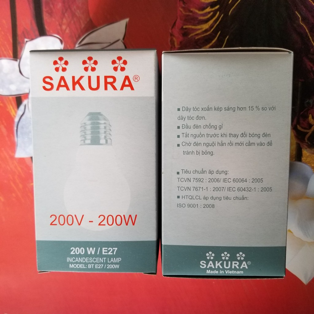 Bóng đèn sợi đốt 200w Sakura