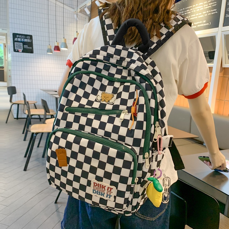 Balo đi học PRETTYZYS sức chứa lớn 14 inch thời trang Hàn Quốc 2021 cho nữ sinh