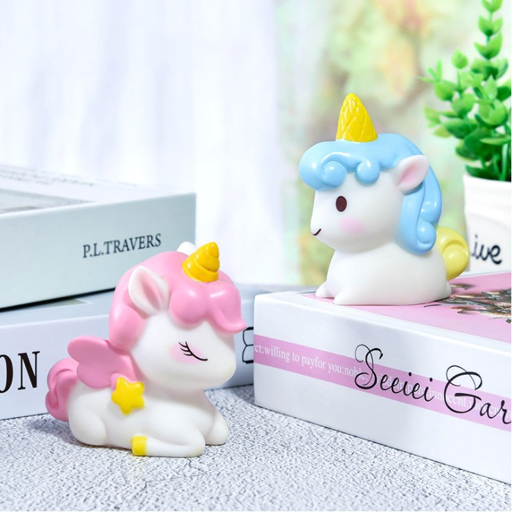 Mô hình ngựa kỳ lân Unicorn dễ thương (rỗng, trang trí bánh được nhé)