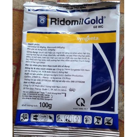 Thuốc trừ bệnh cây trồng RIDOMIL GOLD 68WG 100gr