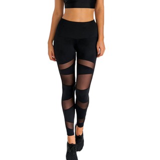Quần legging thể thao phối lưới siêu co dãn