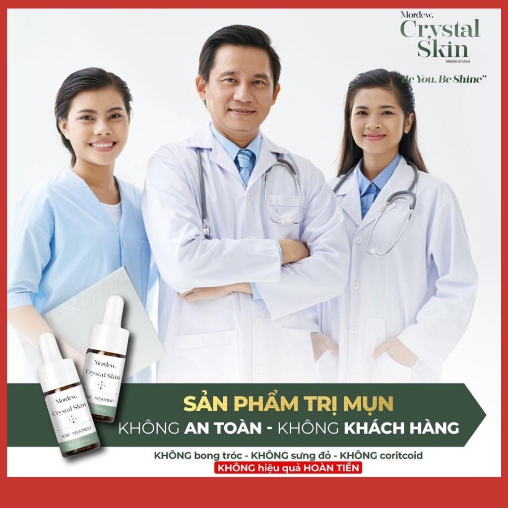 , ♥️ Serum CRYTAL HẾT mụn,trẻ hóa da,trắng sáng,mịn màng