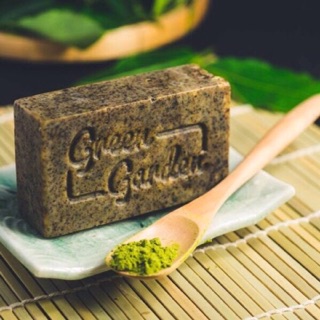 (2025) 100gr xà phòng handmade matcha Greengarden (Green Garden Matcha Soap)