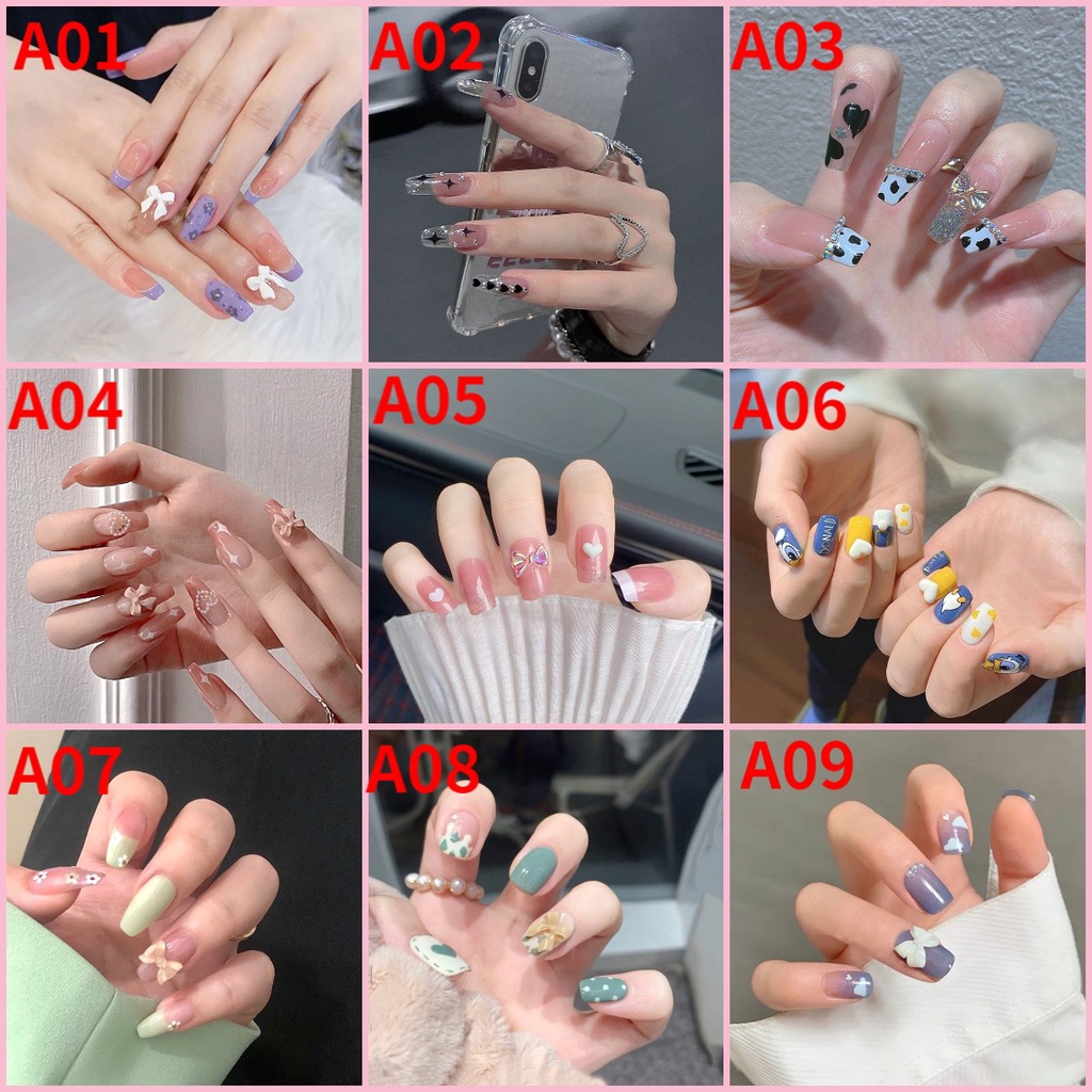 Bộ 24 Móng Tay Giả Họa Tiết Da Báo Thời Trang