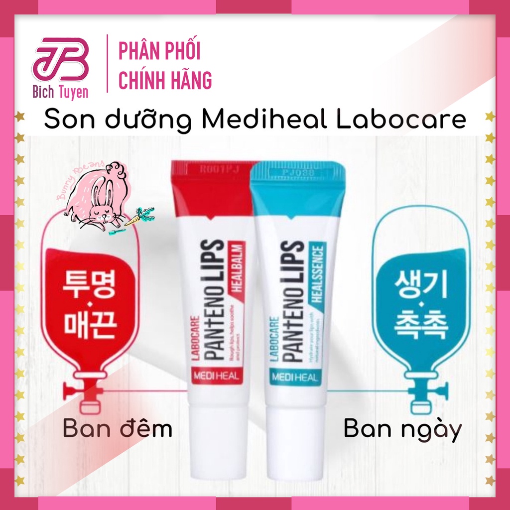 SON DƯỠNG Giảm Thâm Môi MEDIHEAL LABOCARE PANTENO LIPS -Son Dưỡng Thâm Môi Panteno Lips ngày và đêm BT Cosmetic