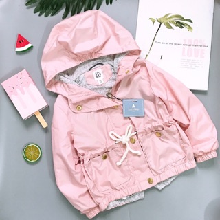 Áo Khoác Gió Chống Nước Giữ ẤM BABY GAP Cực Yêu Cho Bé Gái