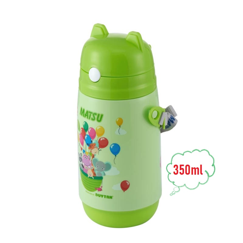 Bình nước học sinh giữ nhiệt Matsu Duy Tân dung tích 350ml / 500ml in hình dễ thương chất liệu nhựa cao cấp no.1246